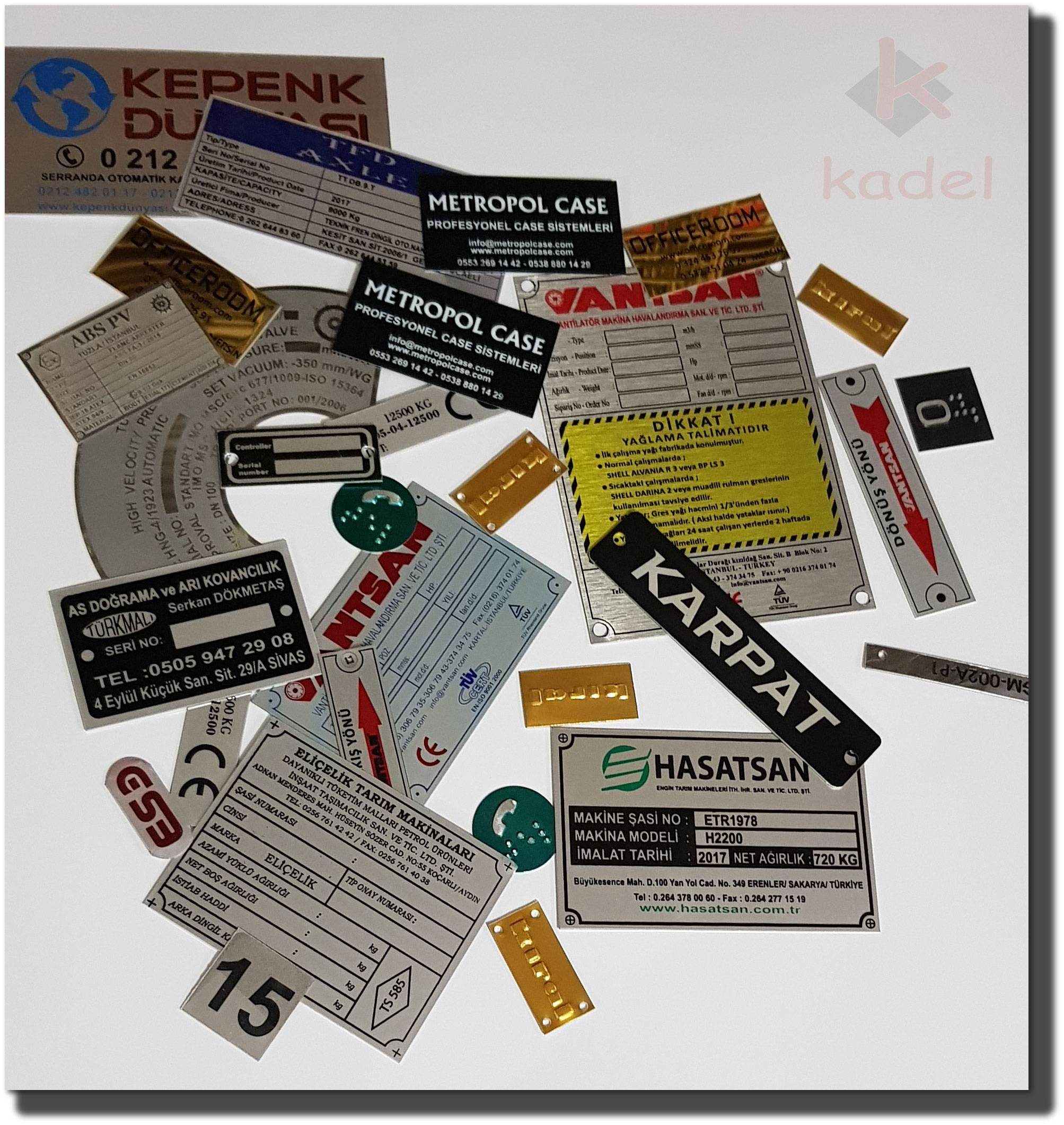 ENDÜSTRİEL METAL ETİKET